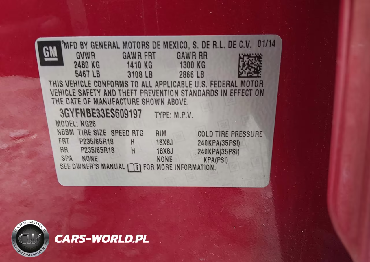 2014 Cadillac Srx Luxury Collection VIN:3GYFNBE33ES609197 - 9