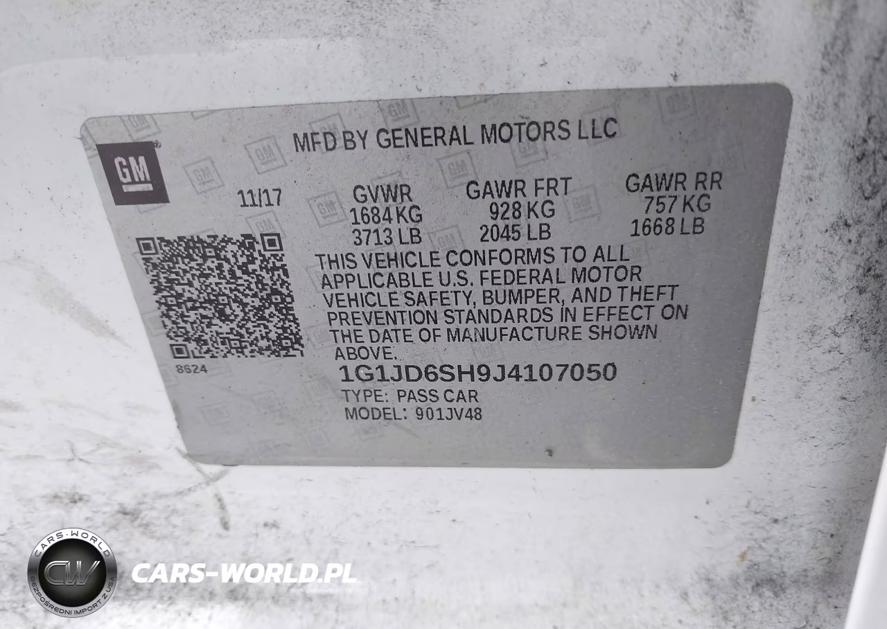 2018 Chevrolet Sonic Lt Auto VIN:1G1JD6SH9J4107050 - 9