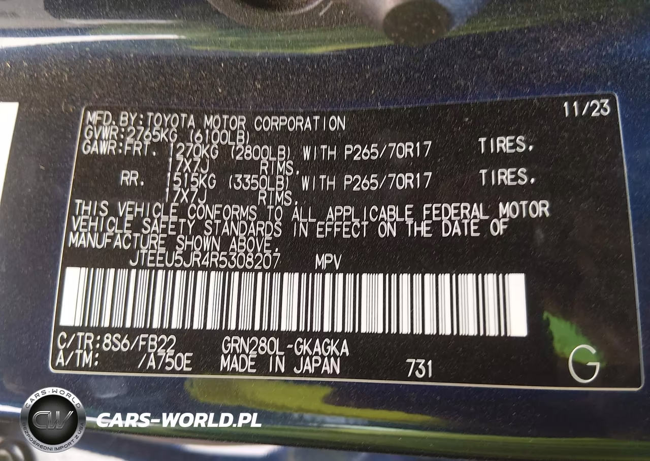 2024 Toyota 4Runner Sr5 VIN:JTEEU5JR4R5308207 - 9