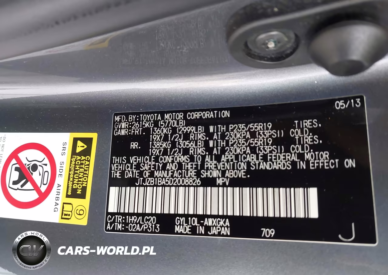 2013 Lexus Rx 450H VIN:JTJZB1BA5D2008826 - 9