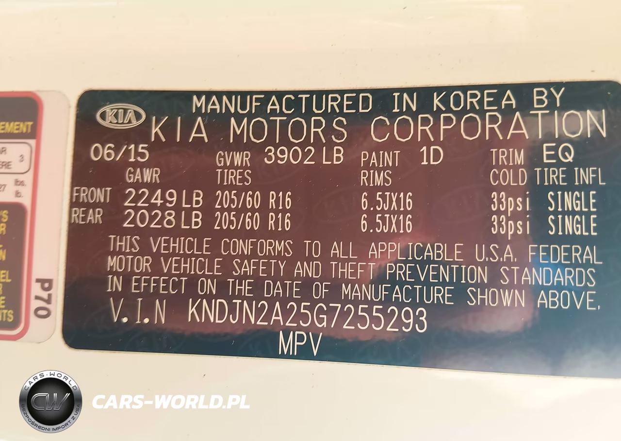 2016 Kia Soul VIN:KNDJN2A25G7255293 - 9