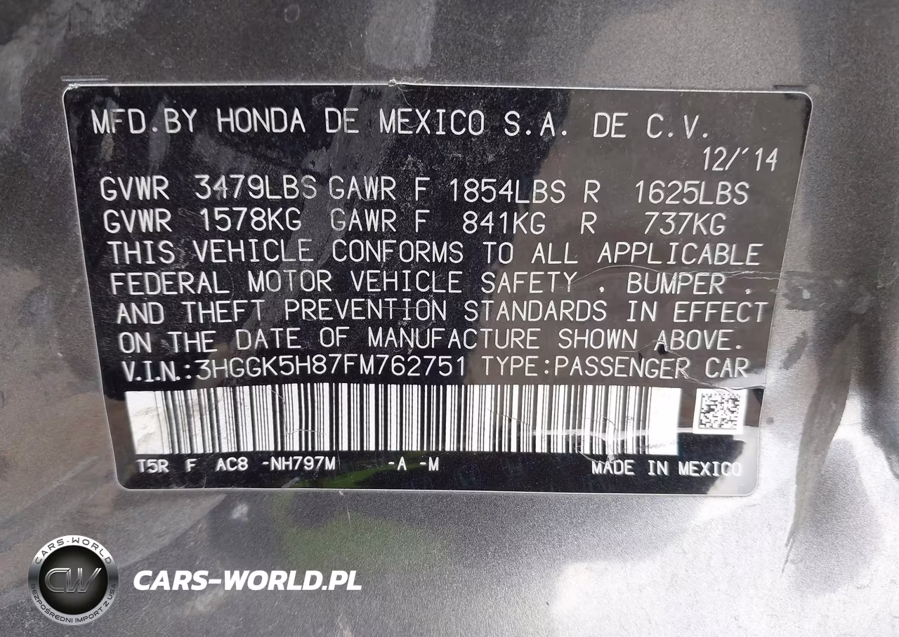 2015 Honda Fit Ex-Ex-L VIN:3HGGK5H87FM762751 - 9