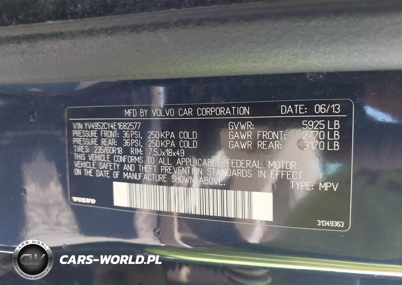 2014 Volvo Xc90 3.2 VIN:YV4952CY4E1682577 - 9