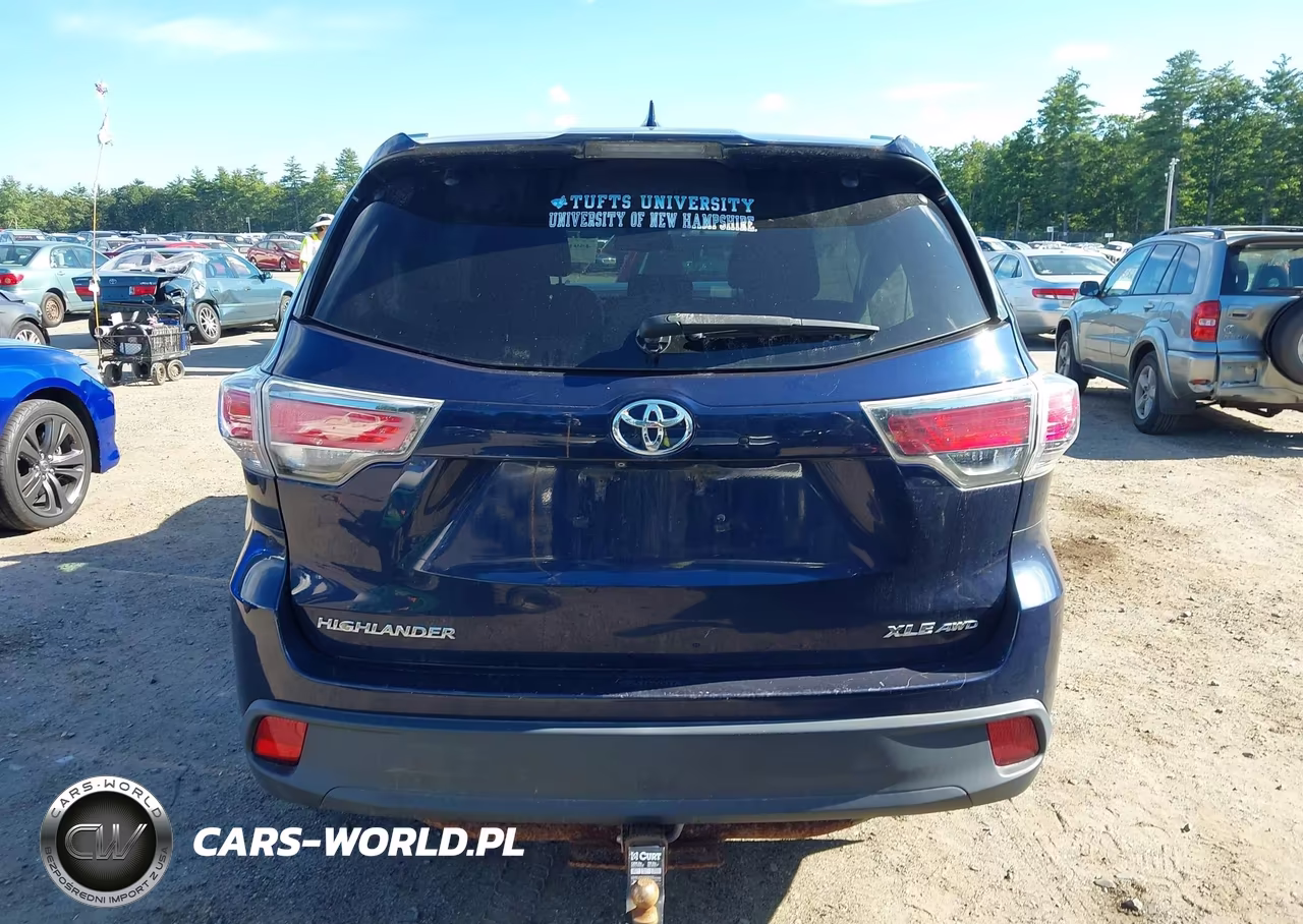 2015 Toyota Highlander Xle V6 VIN:5TDJKRFH7FS158793 - 16