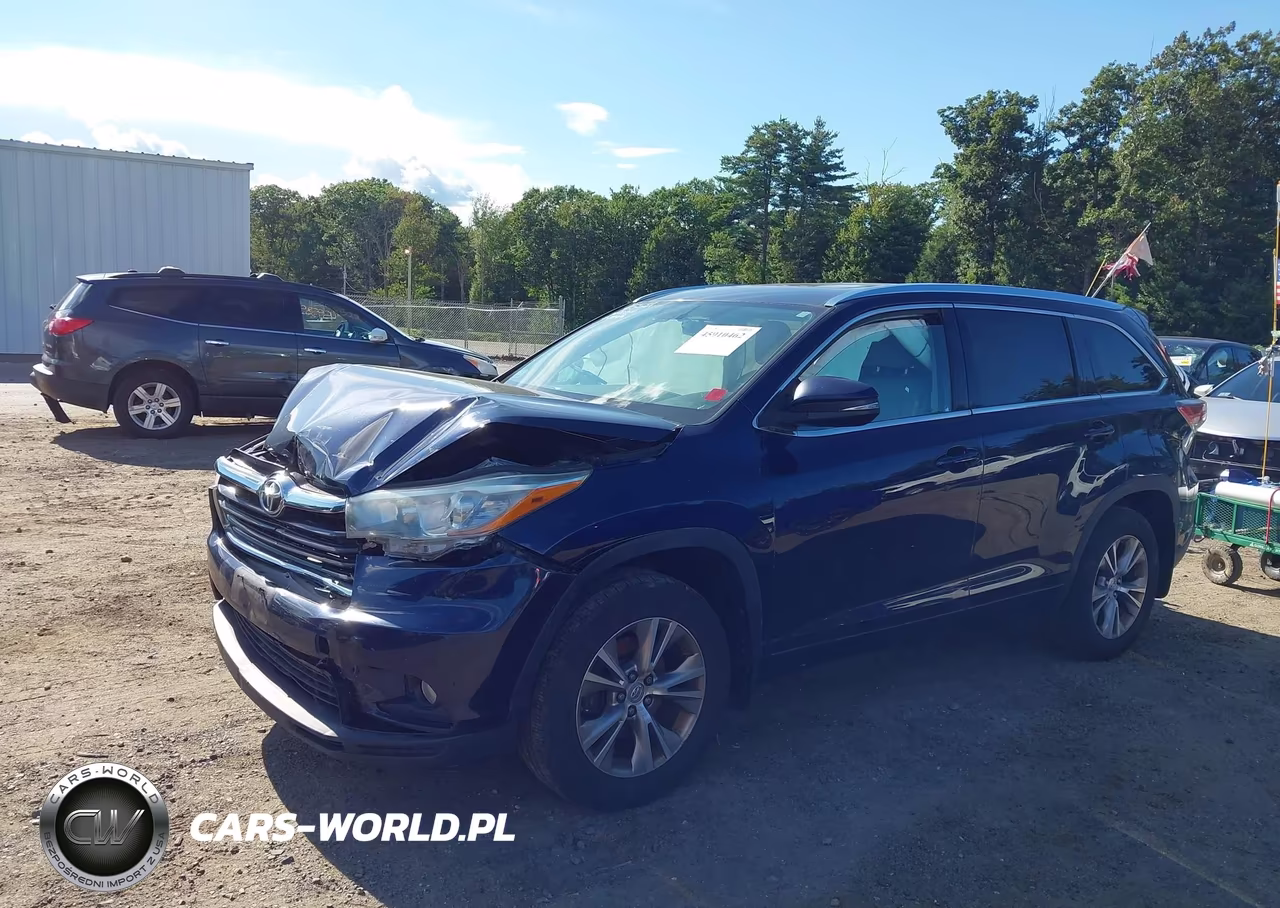 2015 Toyota Highlander Xle V6 VIN:5TDJKRFH7FS158793 - 2