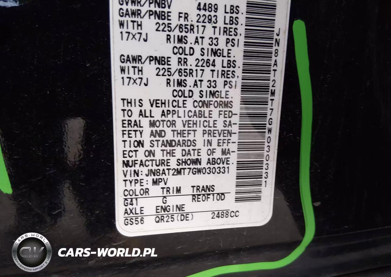 2016 Nissan Rogue S VIN:JN8AT2MT7GW030331 - 9