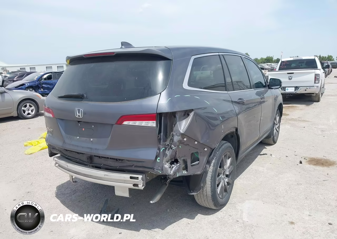 2022 Honda Pilot 2Wd Ex-L VIN:5FNYF5H51NB003934 - 4