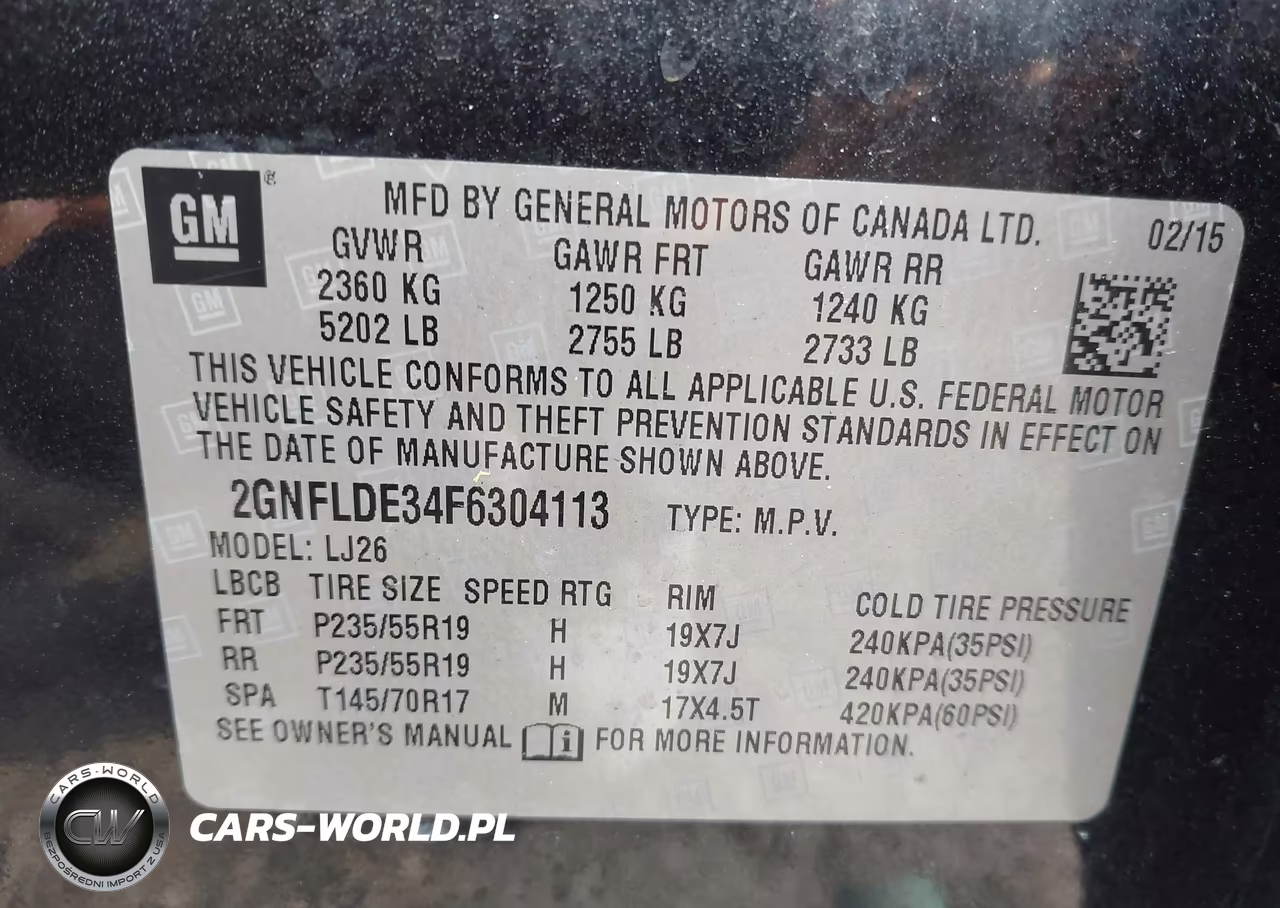2015 Chevrolet Equinox Ltz VIN:2GNFLDE34F6304113 - 9