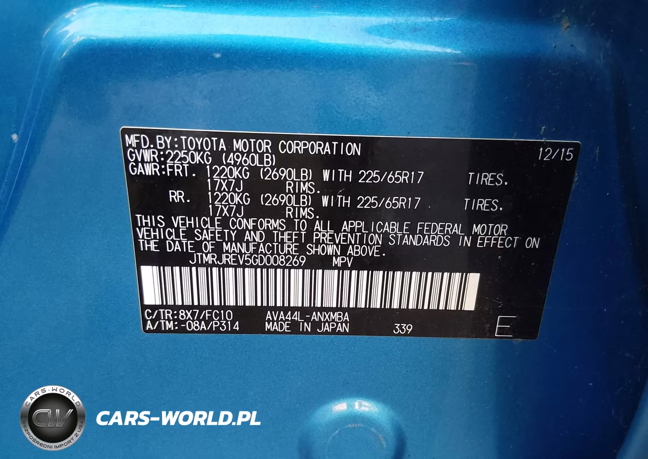 2016 Toyota Rav4 Hybrid Xle VIN:JTMRJREV5GD008269 - 9