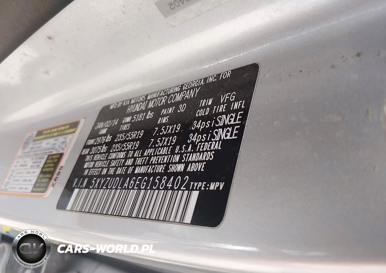2014 Hyundai Santa Fe Sport 2.0L Turbo VIN:5XYZUDLA6EG158402 - 9