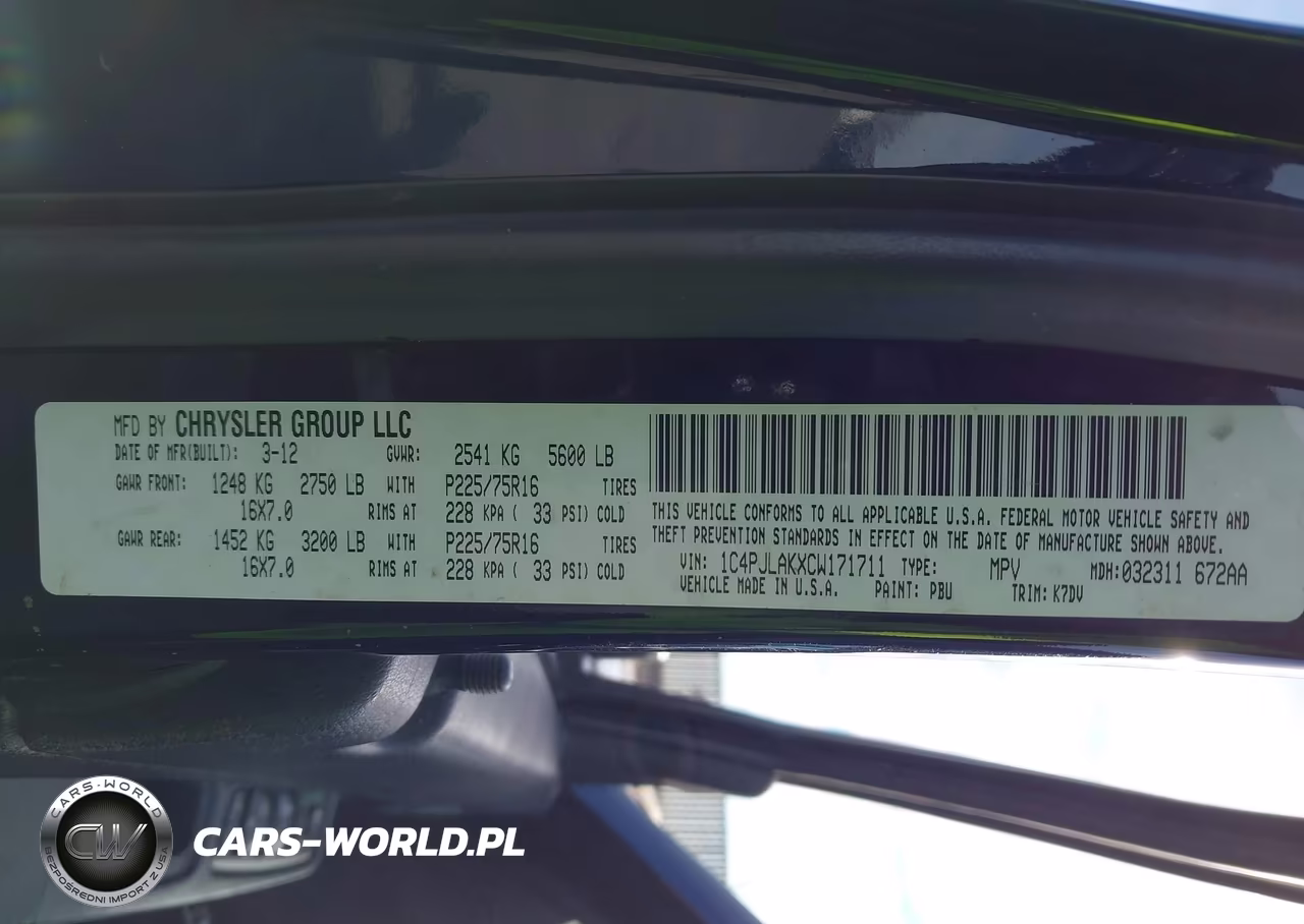 2012 Jeep Liberty Sport VIN:1C4PJLAKXCW171711 - 9