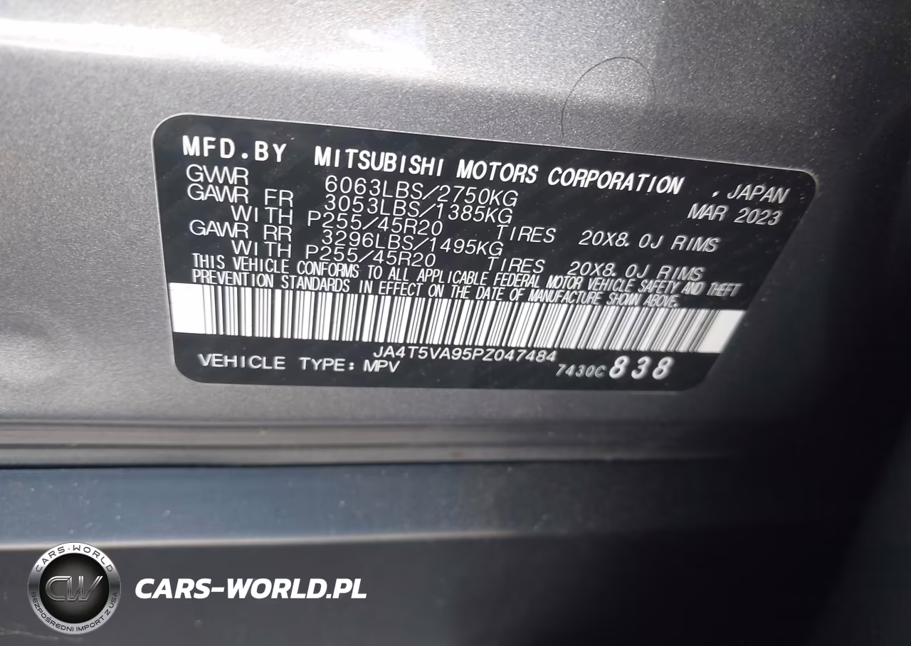 2023 Mitsubishi Outlander Phev Sel S-Awc VIN:JA4T5VA95PZ047484 - 9