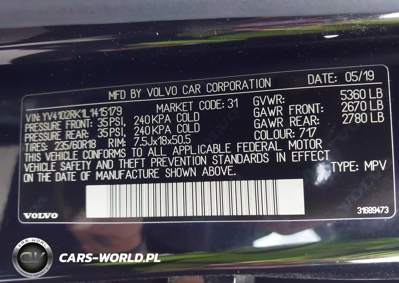 2020 Volvo Xc60 T5 Momentum VIN:YV4102RK1L1415179 - 9