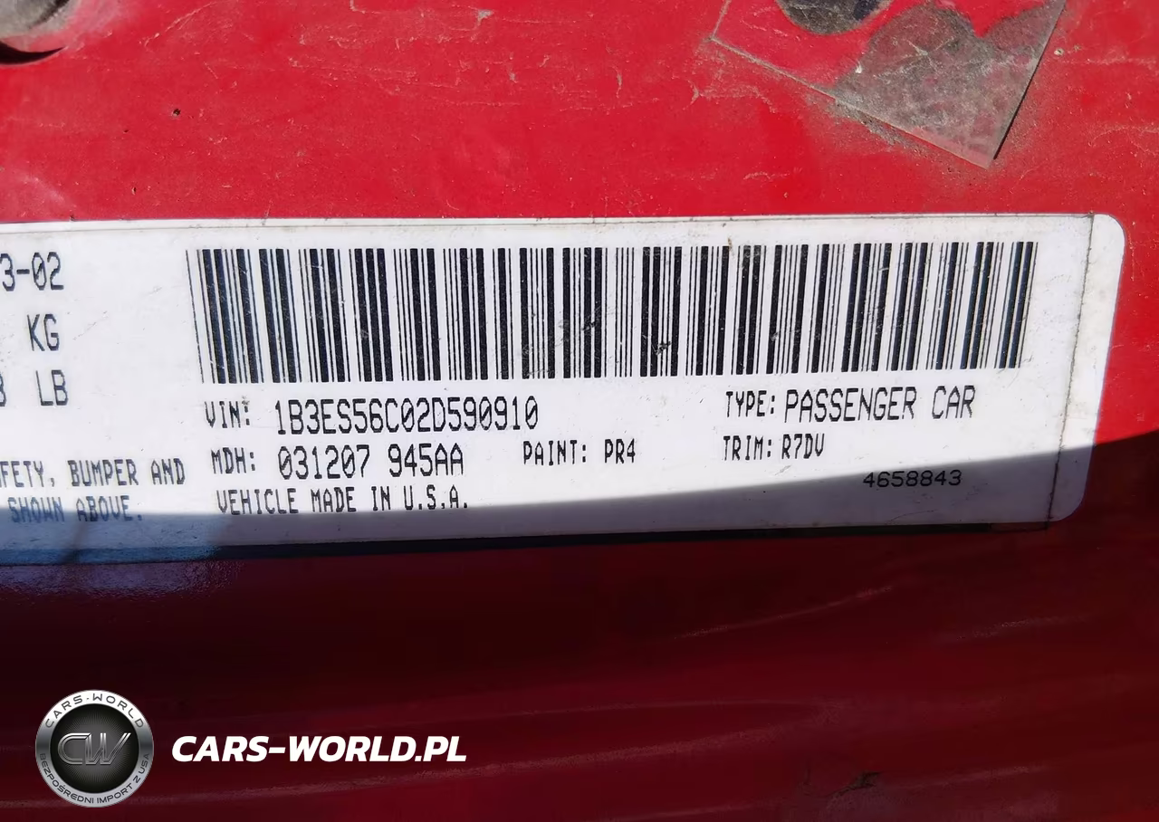 2002 Dodge Neon Sxt VIN:1B3ES56C02D590910 - 9