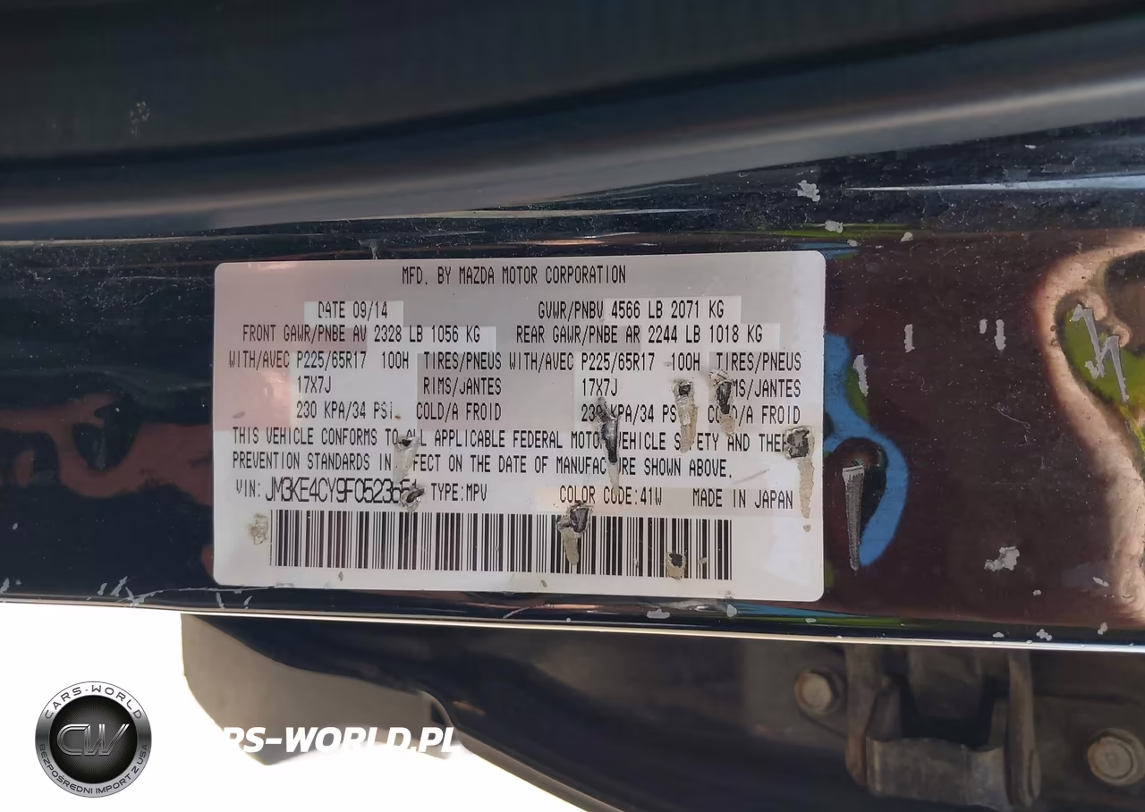 2015 Mazda Cx-5 Touring VIN:JM3KE4CY9F0523651 - 9