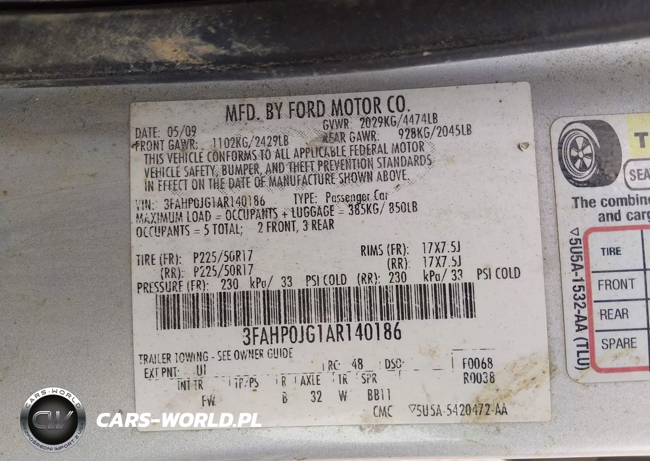 2010 Ford Fusion Sel VIN:3FAHP0JG1AR140186 - 9