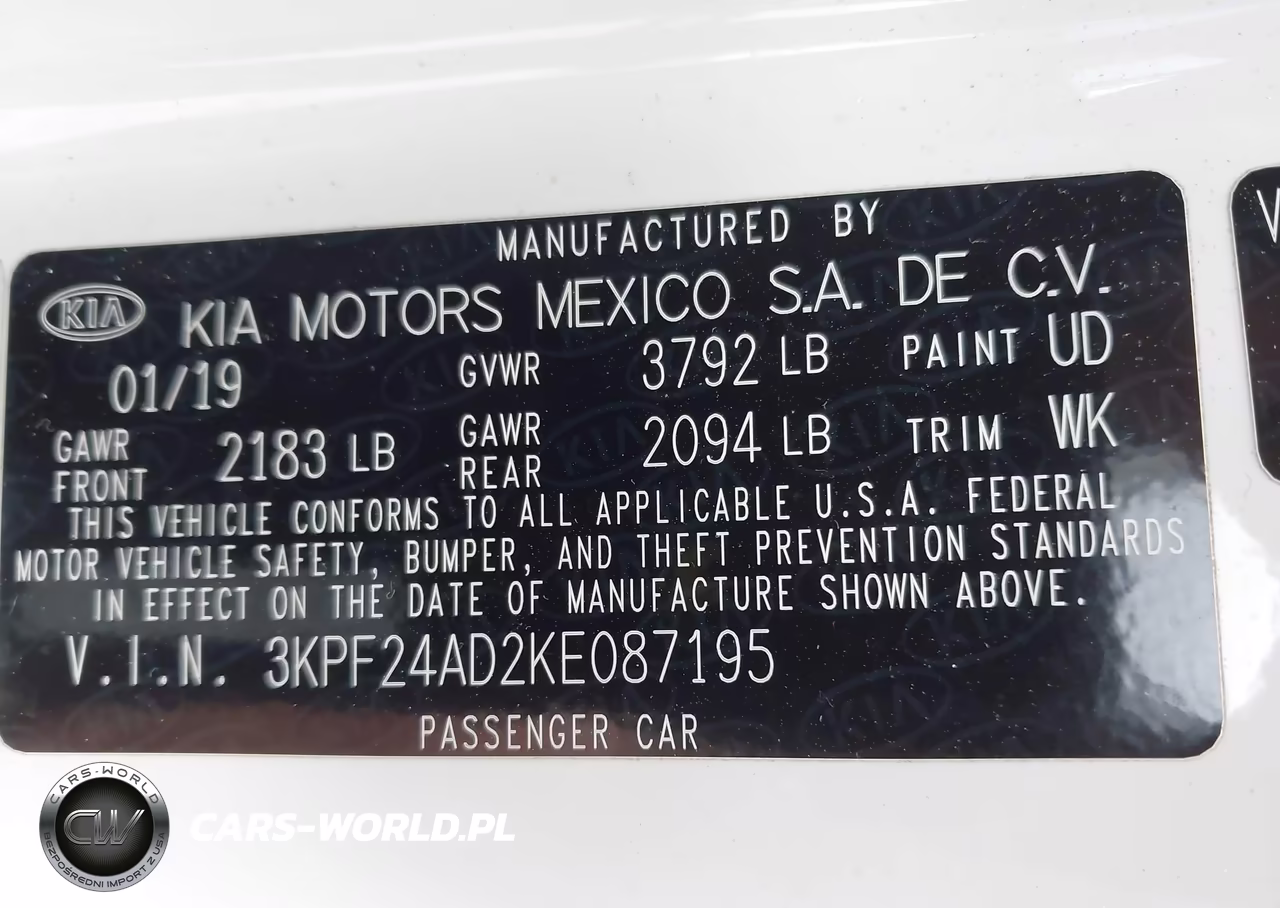 2019 Kia Forte Lxs VIN:3KPF24AD2KE087195 - 9