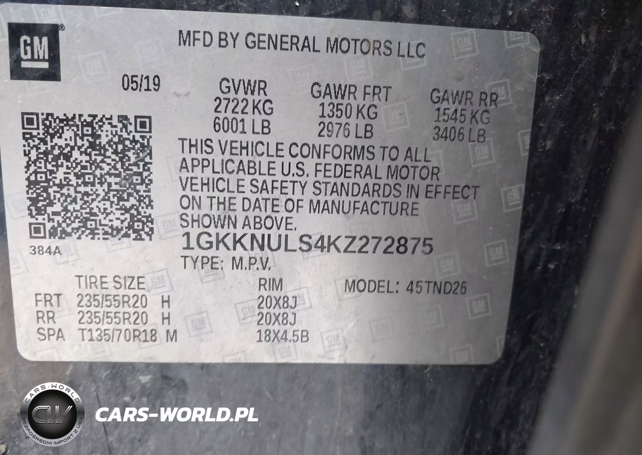 2019 GMC Acadia Slt-1 VIN:1GKKNULS4KZ272875 - 9
