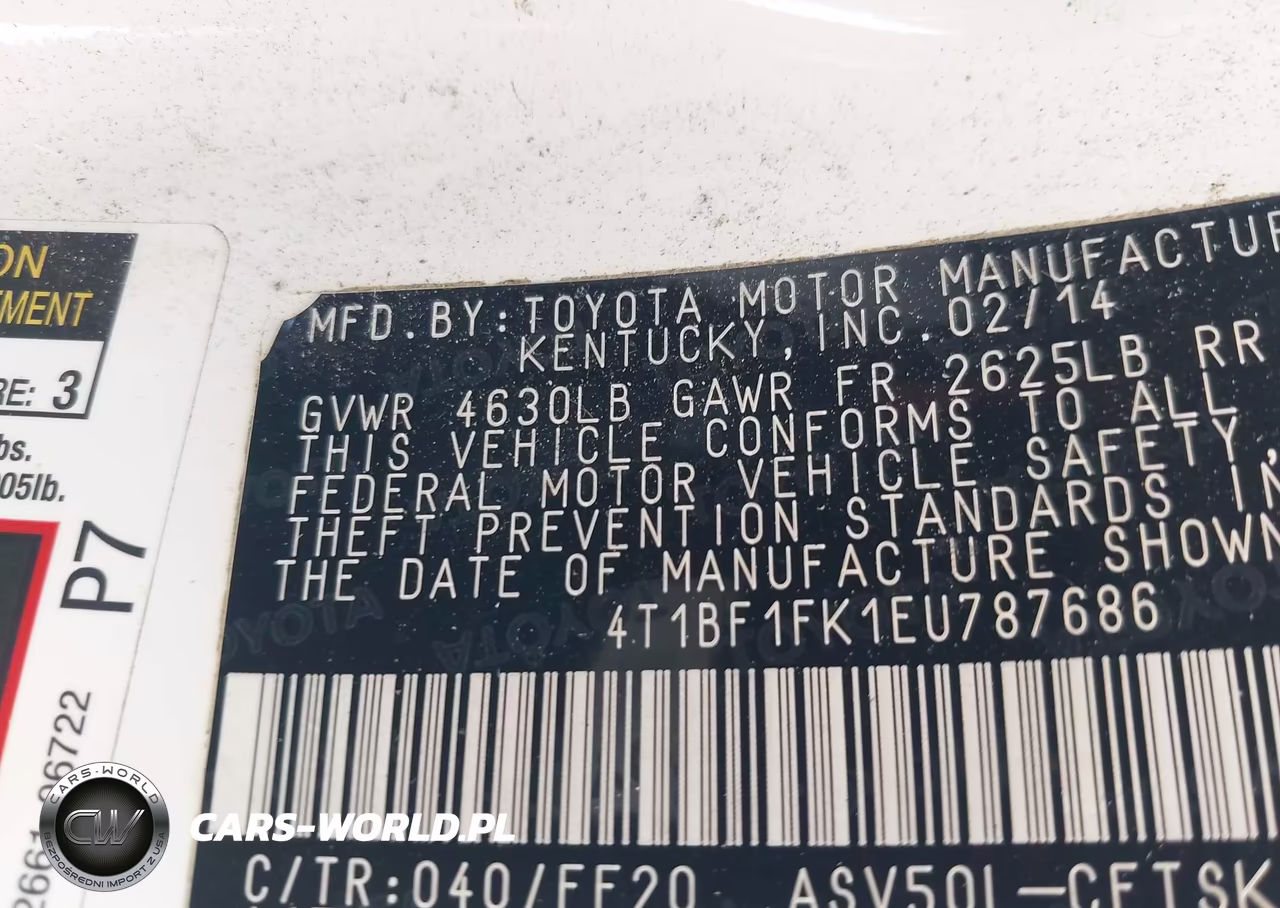 2014 Toyota Camry Se VIN:4T1BF1FK1EU787686 - 9