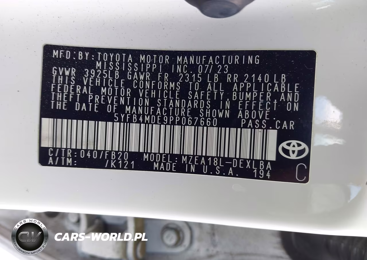 2023 Toyota Corolla Le VIN:5YFB4MDE9PP067660 - 9