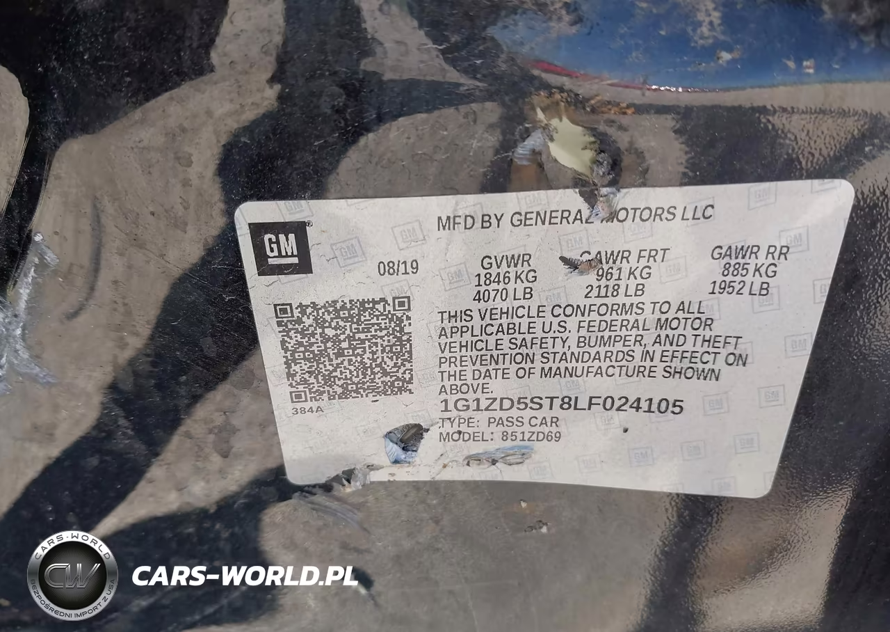 2020 Chevrolet Malibu Fwd Lt VIN:1G1ZD5ST8LF024105 - 9