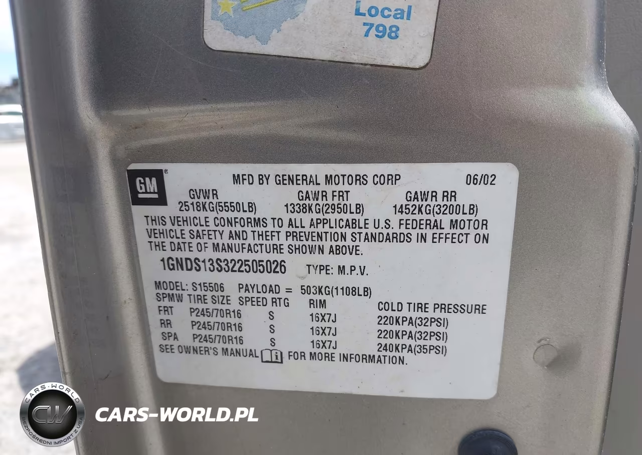 2002 Chevrolet Trailblazer Ls VIN:1GNDS13S322505026 - 9