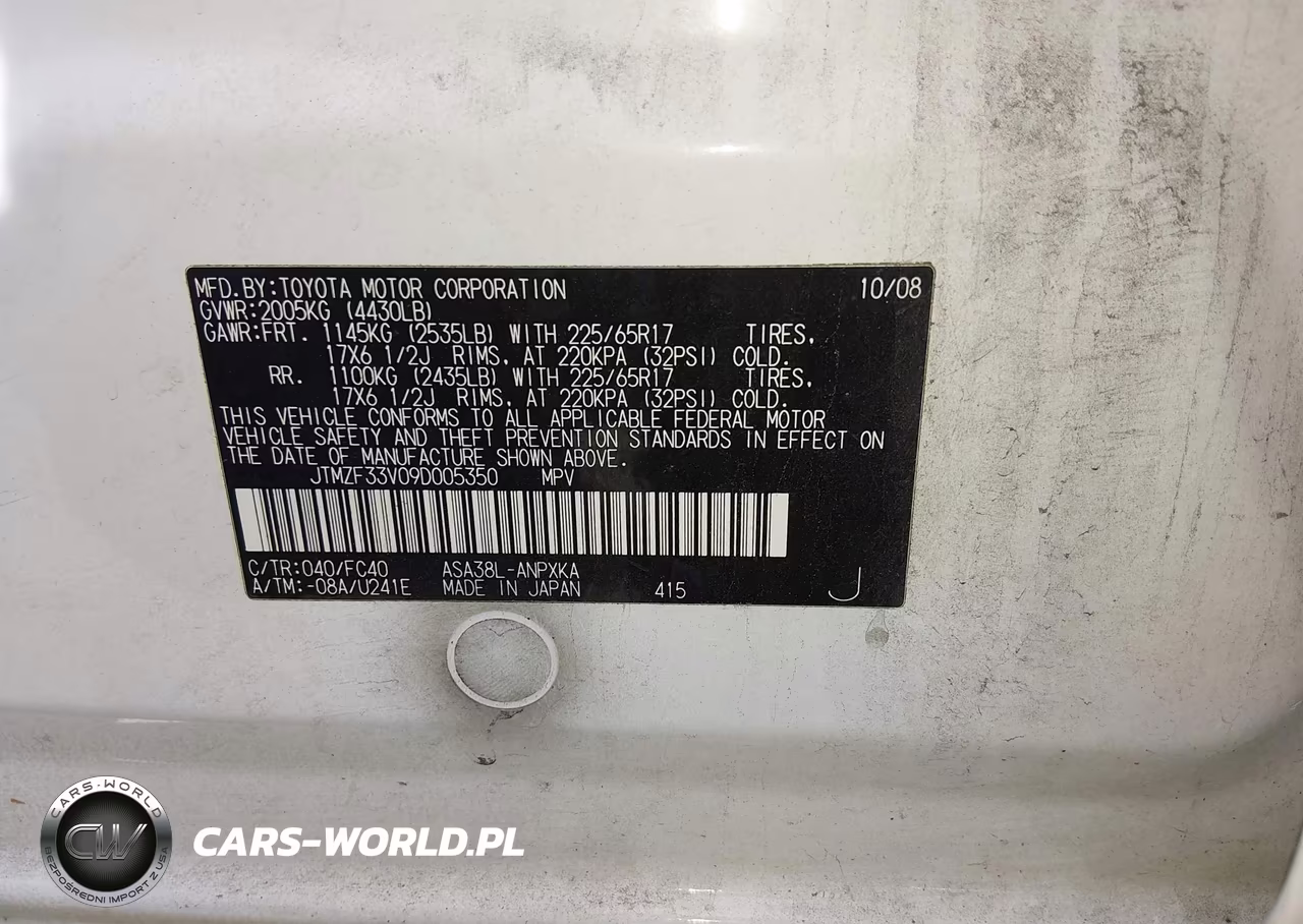 2009 Toyota Rav4 VIN:JTMZF33V09D005350 - 9
