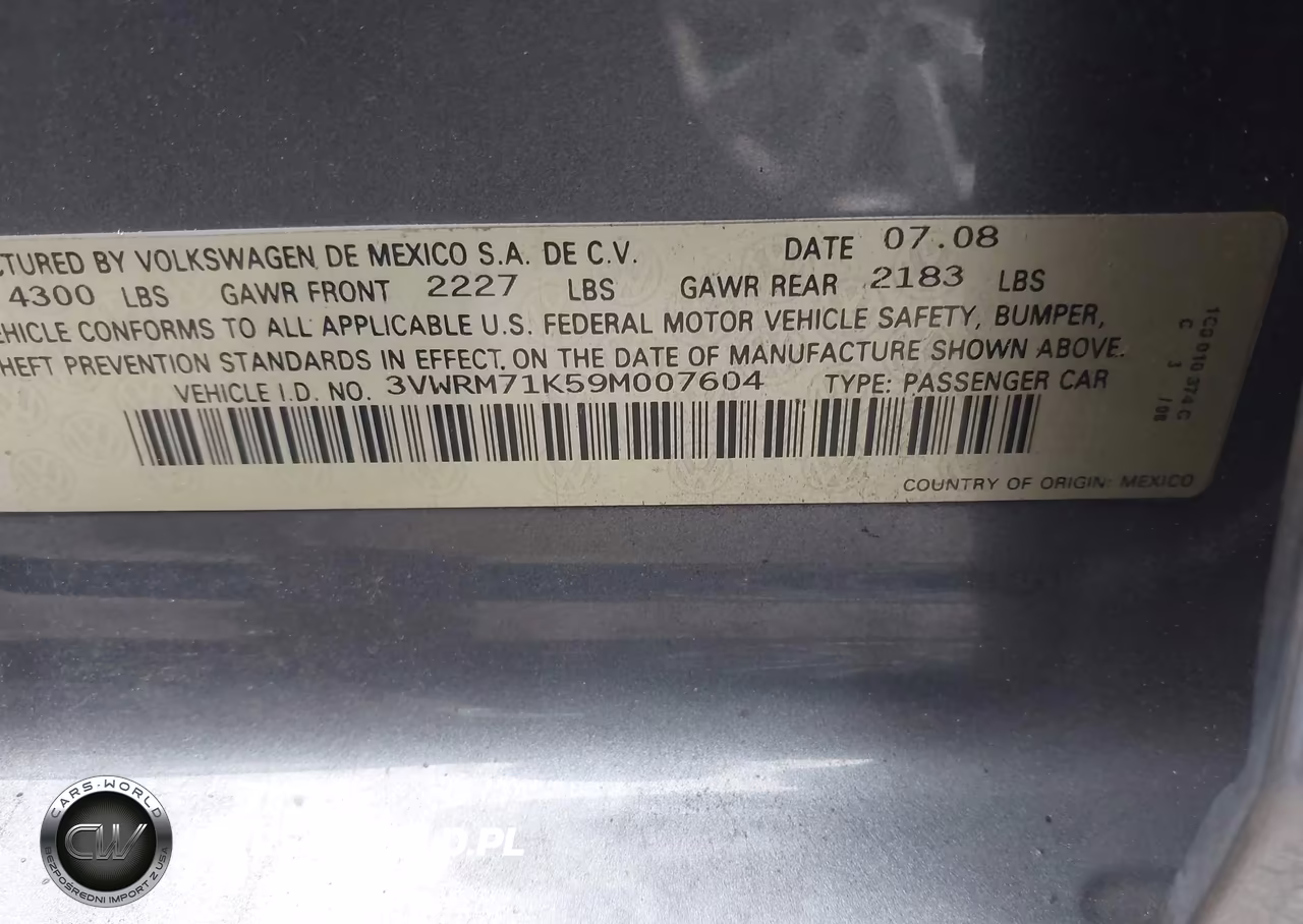 2009 Volkswagen Jetta Se-Sel VIN:3VWRM71K59M007604 - 9