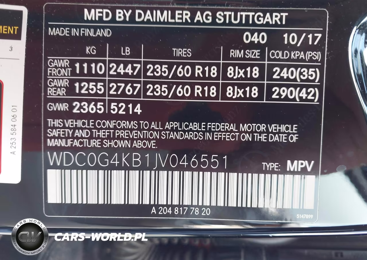 2018 Mercedes-Benz Glc 300 4Matic VIN:WDC0G4KB1JV046551 - 9