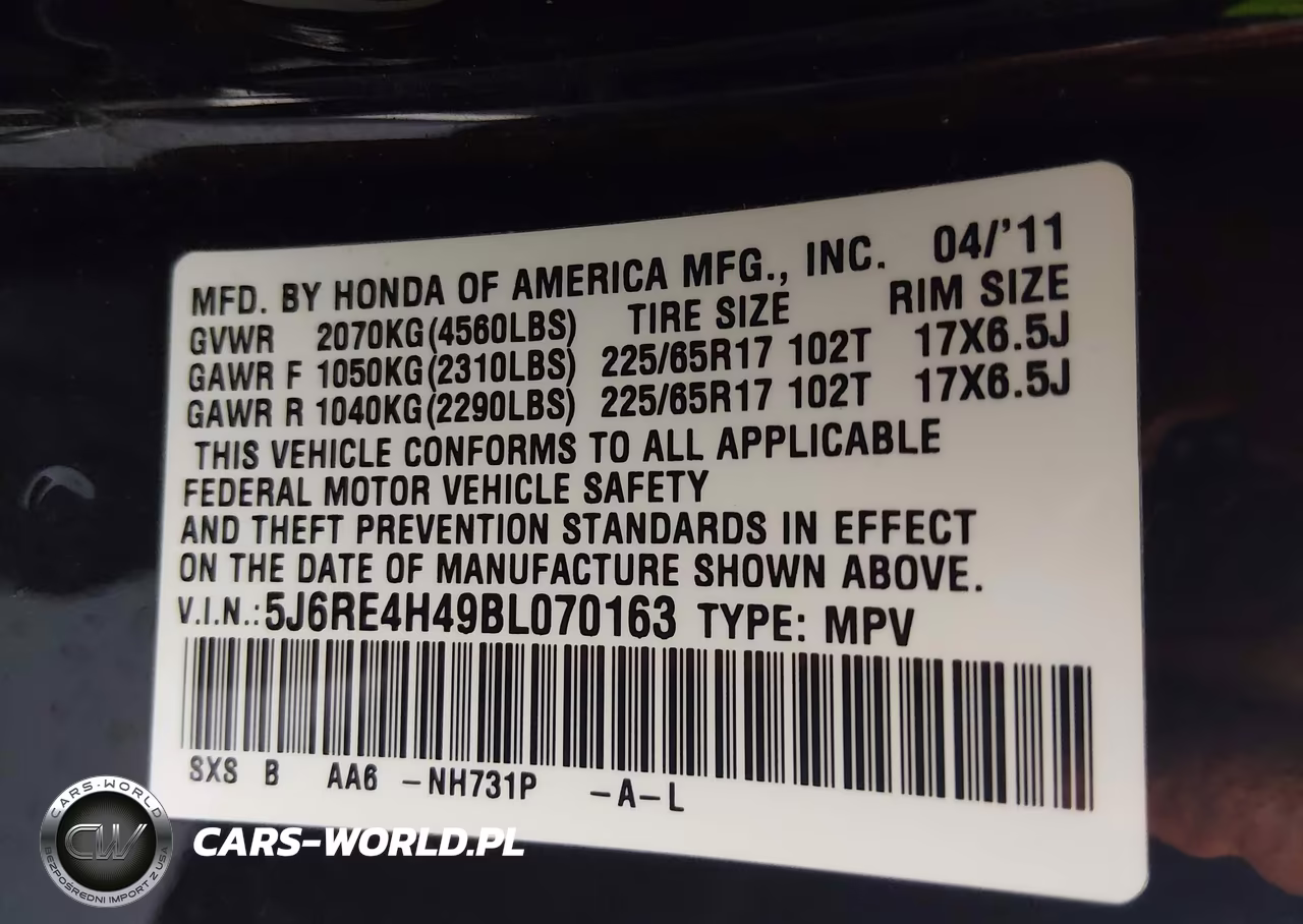 2011 Honda Cr-V Se VIN:5J6RE4H49BL070163 - 9