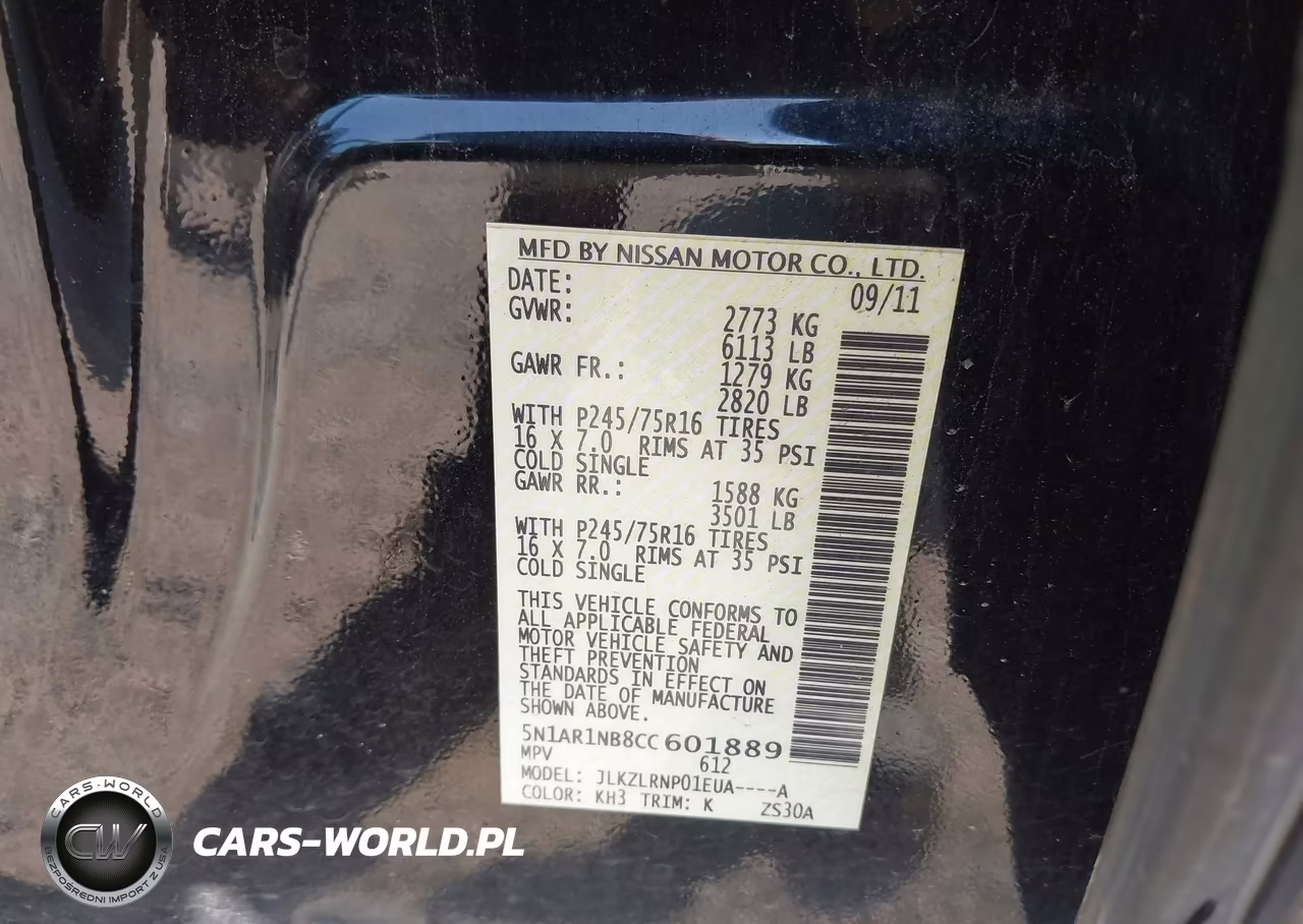 2012 Nissan Pathfinder S VIN:5N1AR1NB8CC601889 - 9