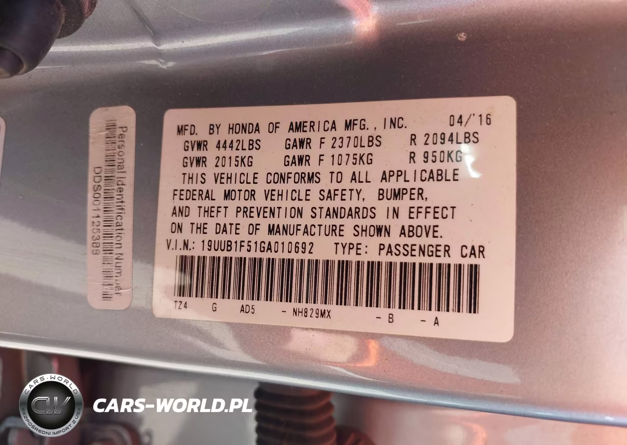 2016 Acura Tlx Tech VIN:19UUB1F51GA010692 - 9