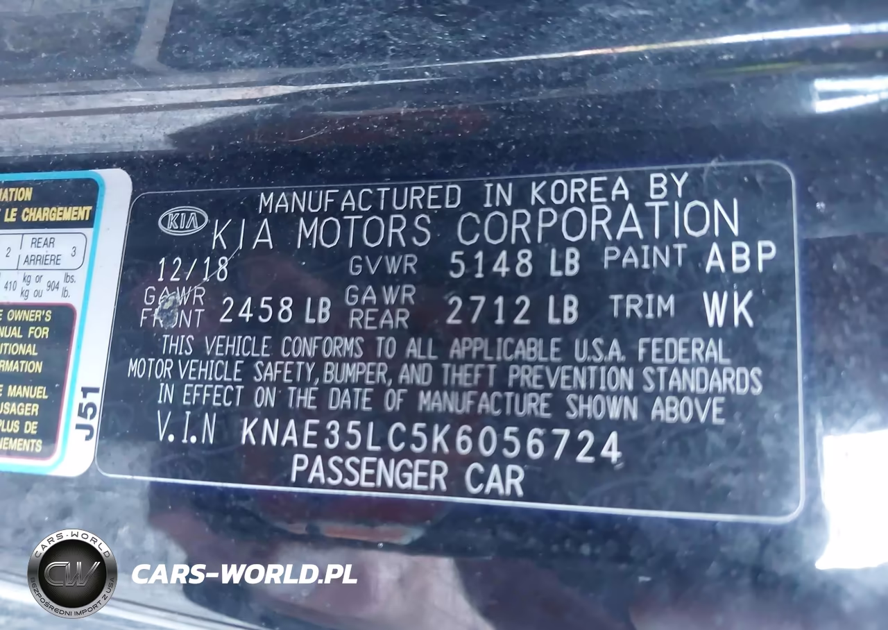 2019 Kia Stinger Gt VIN:KNAE35LC5K6056724 - 9