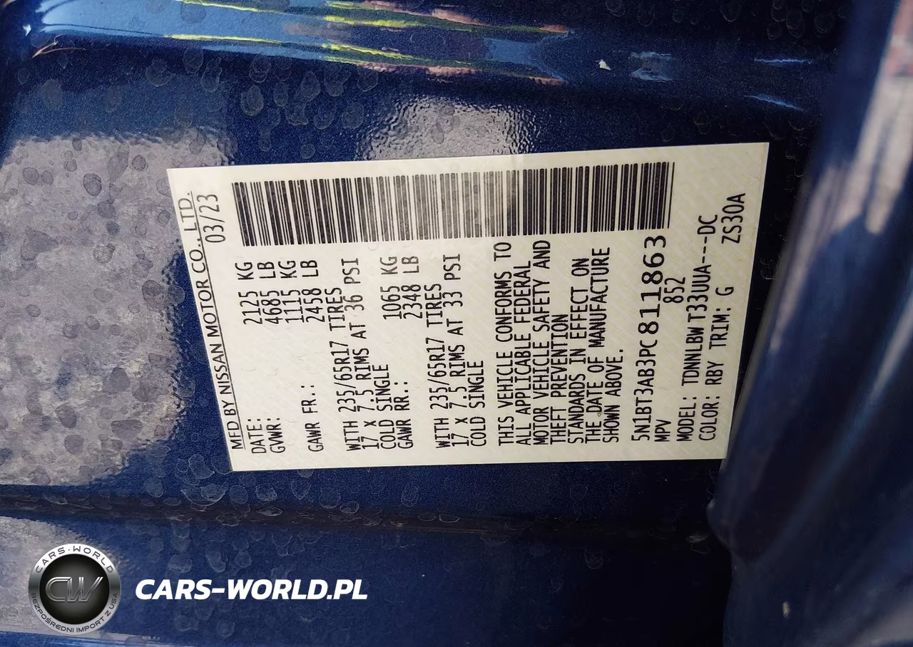 2023 Nissan Rogue S Intelligent Awd VIN:5N1BT3AB3PC811863 - 9
