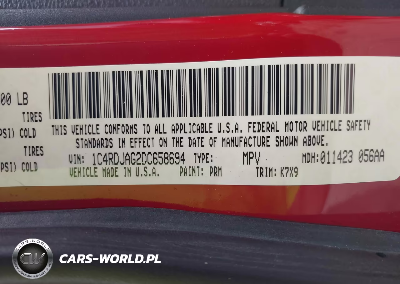 2013 Dodge Durango Sxt VIN:1C4RDJAG2DC658694 - 9