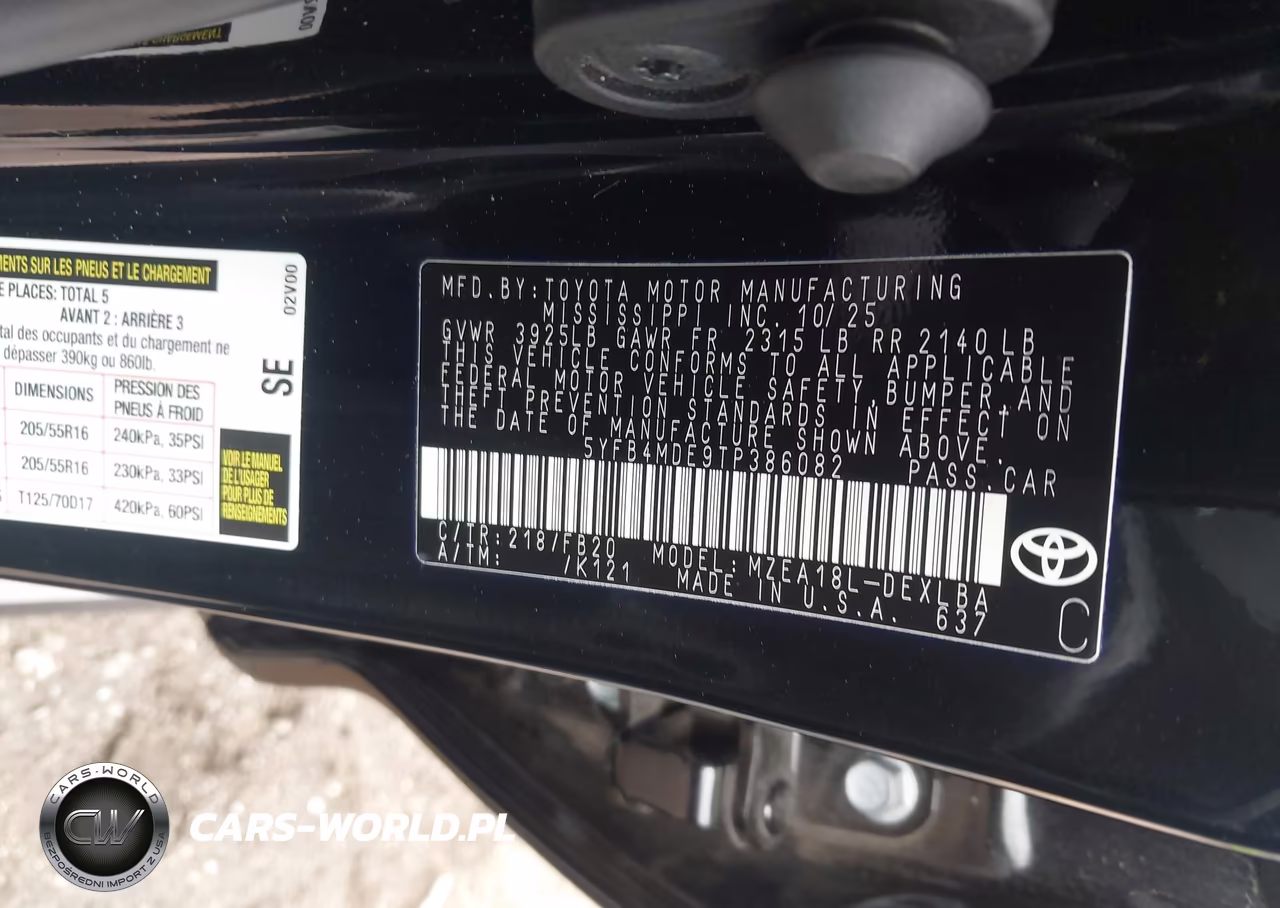 2026 Toyota Corolla Le VIN:5YFB4MDE9TP386082 - 9