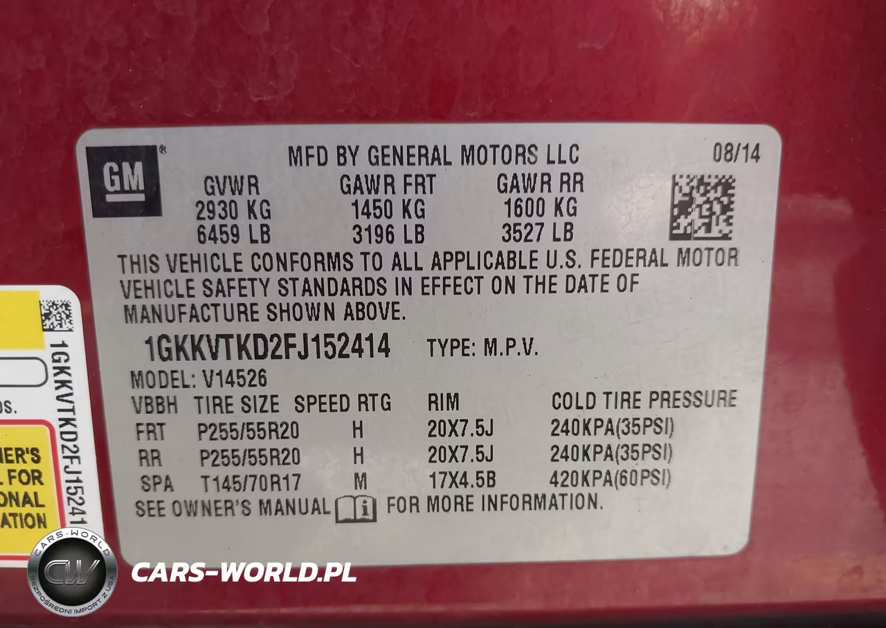 2015 GMC Acadia Denali VIN:1GKKVTKD2FJ152414 - 9