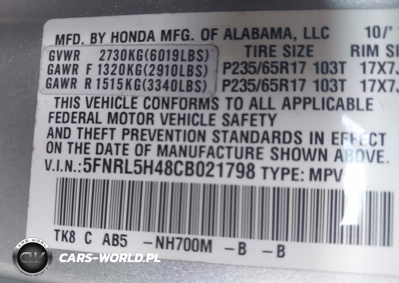 2012 Honda Odyssey Ex VIN:5FNRL5H48CB021798 - 9