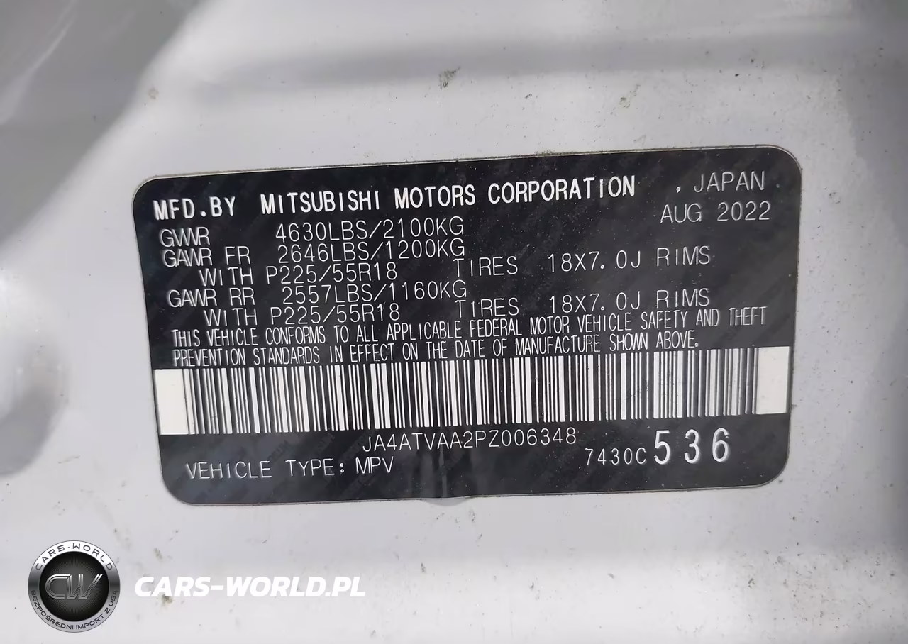 2023 Mitsubishi Eclipse Cross Le S-Awc-Ralliart S-Awc VIN:JA4ATVAA2PZ006348 - 9