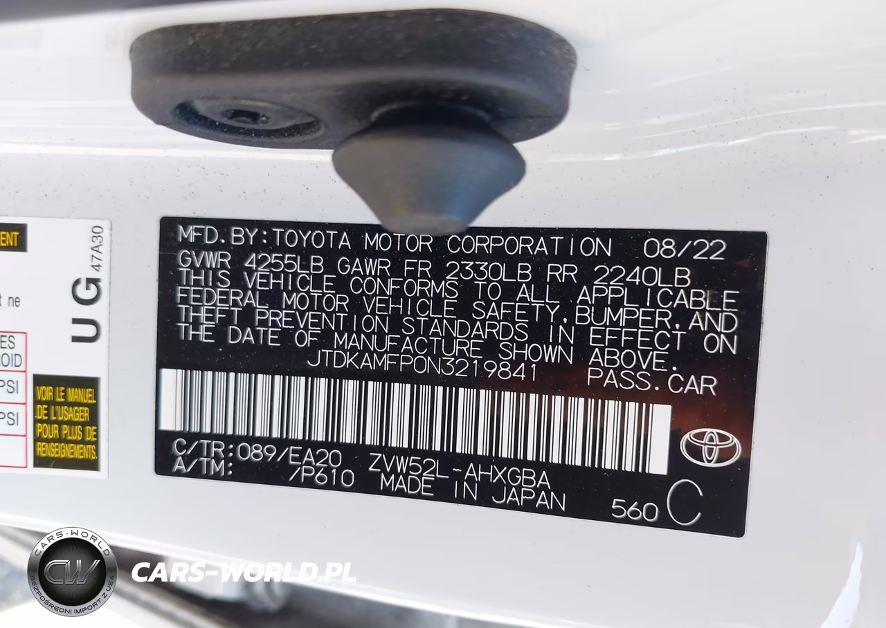 2022 Toyota Prius Prime Xle VIN:JTDKAMFP0N3219841 - 9