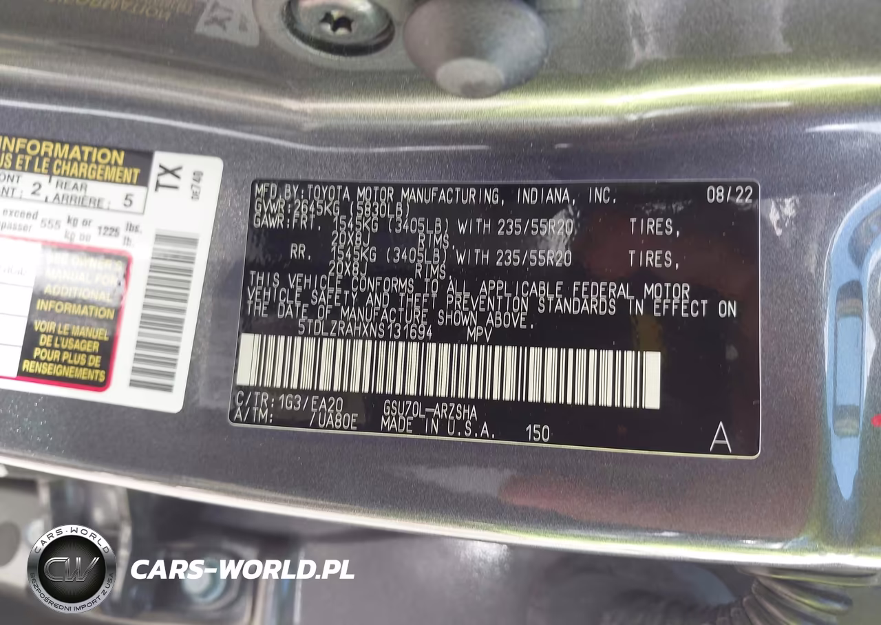 2022 Toyota Highlander Xse VIN:5TDLZRAHXNS131694 - 9