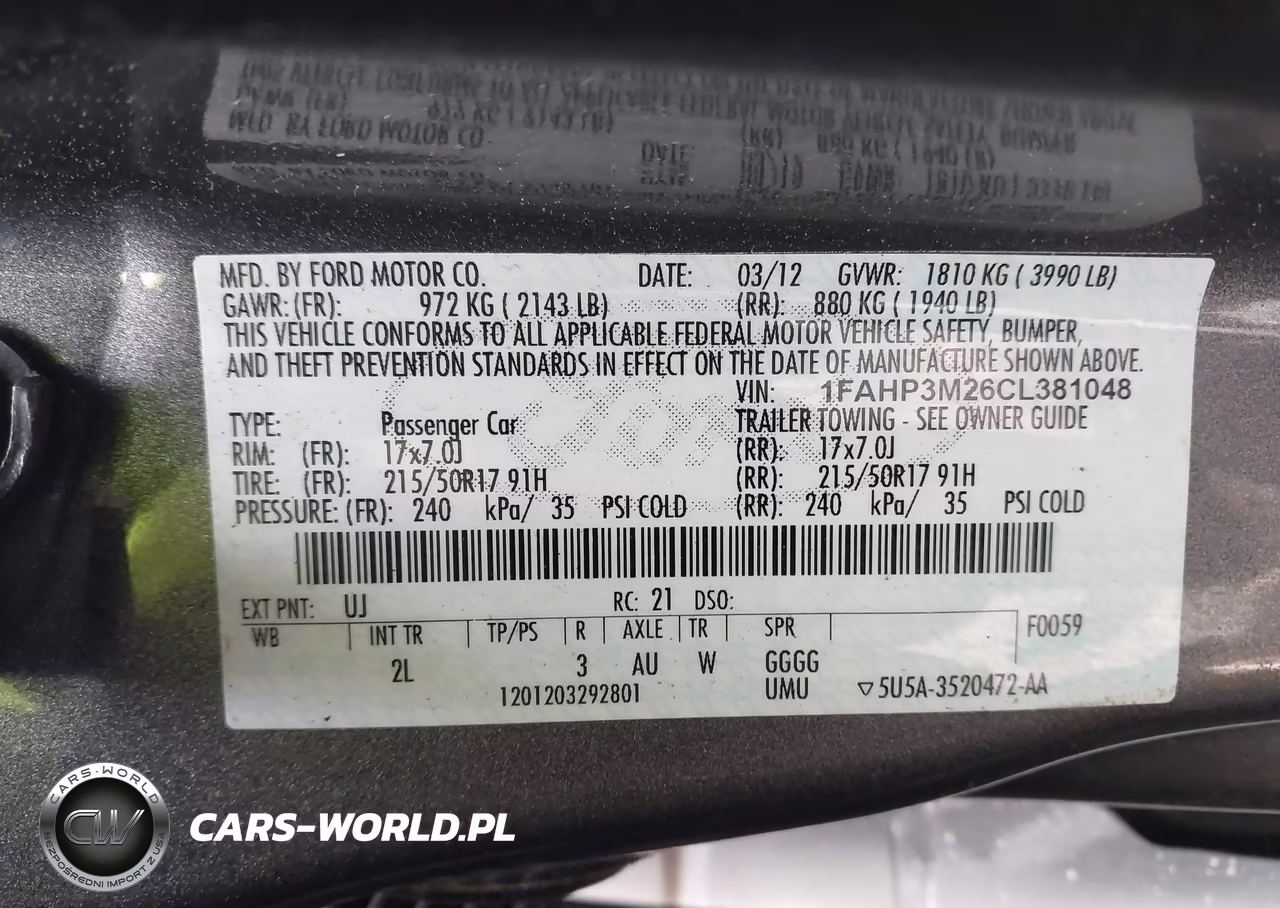 2012 Ford Focus Sel VIN:1FAHP3M26CL381048 - 9