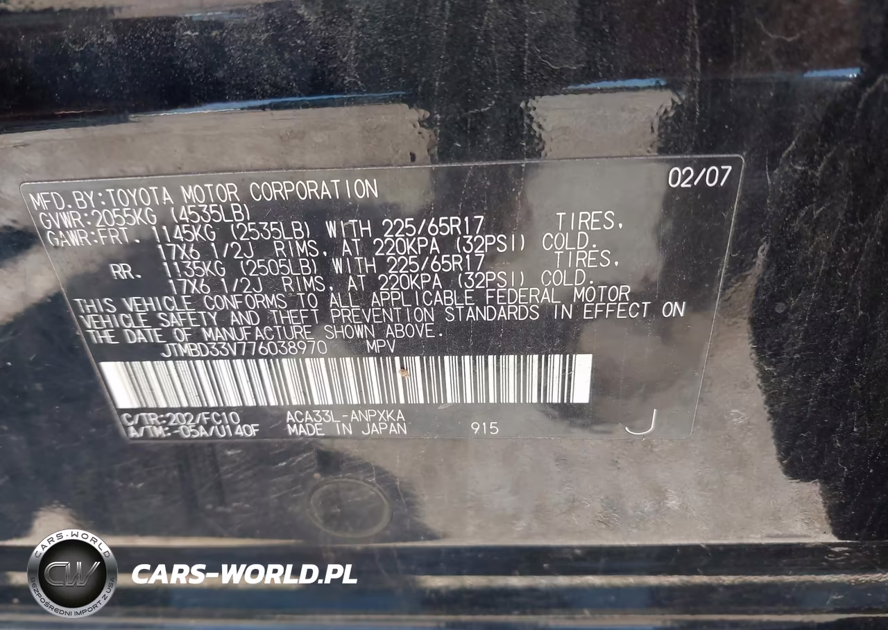 2007 Toyota Rav4 VIN:JTMBD33V776038970 - 9