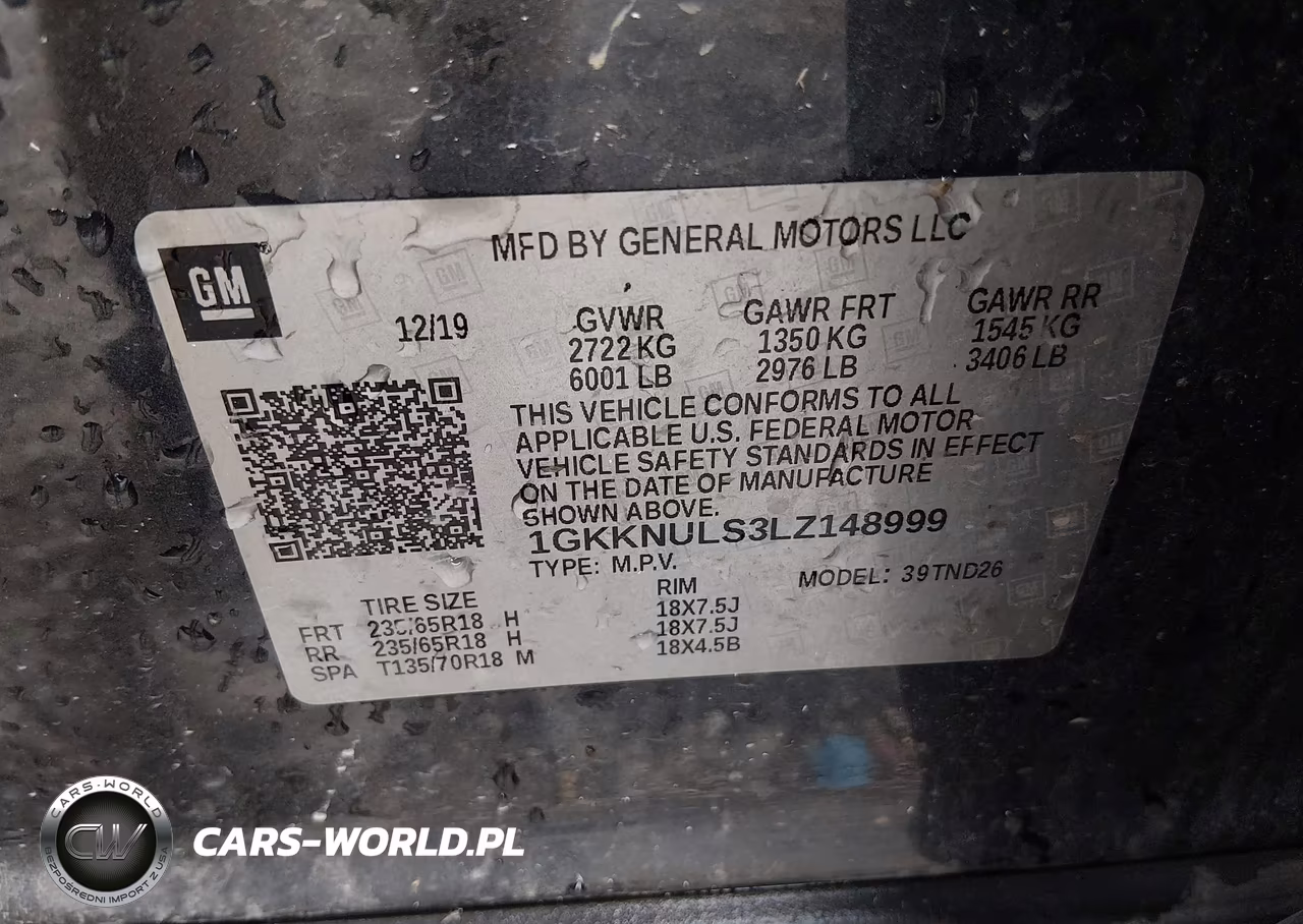 2020 GMC Acadia Awd Slt VIN:1GKKNULS3LZ148999 - 9