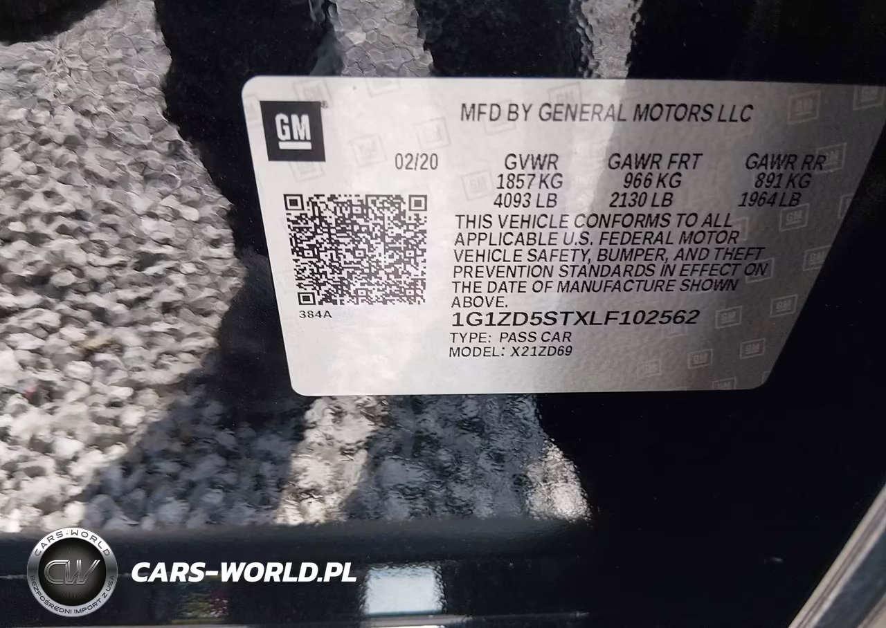2020 Chevrolet Malibu Fwd Lt VIN:1G1ZD5STXLF102562 - 9
