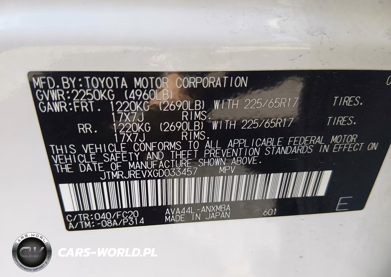 2016 Toyota Rav4 Hybrid Xle VIN:JTMRJREVXGD033457 - 9