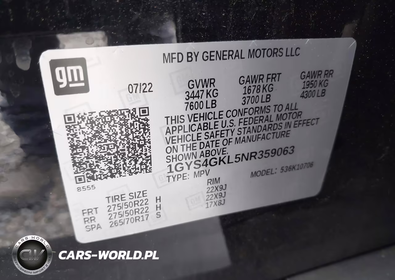 2022 Cadillac Escalade 4Wd Sport Platinum VIN:1GYS4GKL5NR359063 - 9