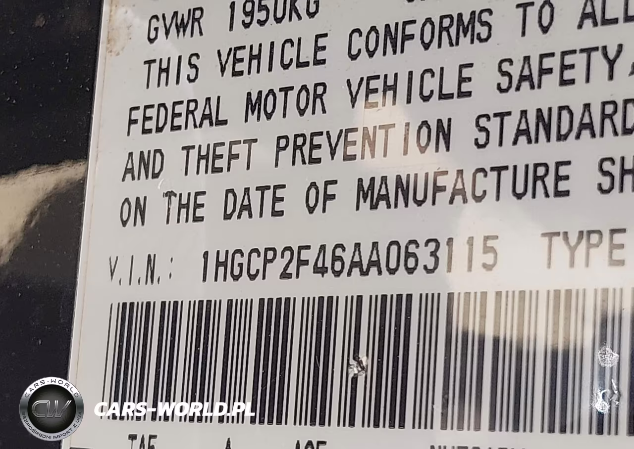 2010 Honda Accord 2.4 Lx-P VIN:1HGCP2F46AA063115 - 9