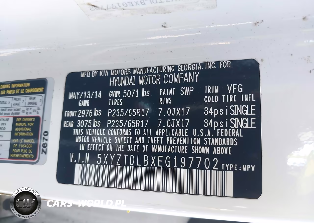 2014 Hyundai Santa Fe Sport 2.4L VIN:5XYZTDLBXEG197702 - 9