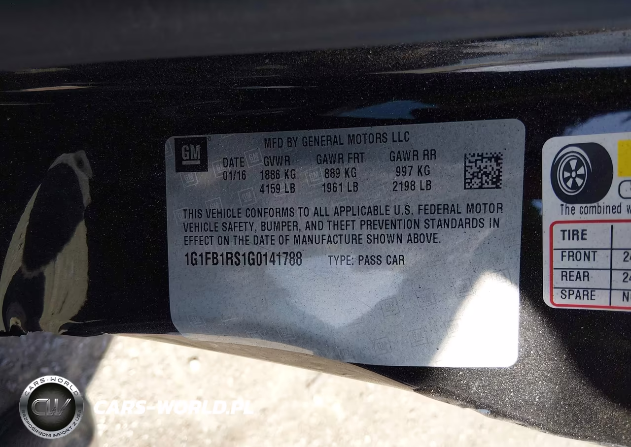 2016 Chevrolet Camaro 1Lt VIN:1G1FB1RS1G0141788 - 9